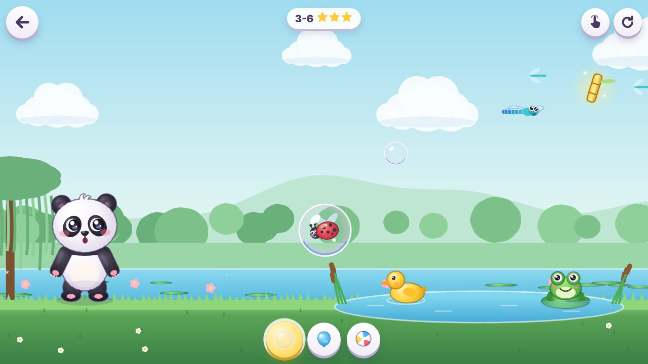 Screenshot aus Pandi: Ballons zum Ploppen